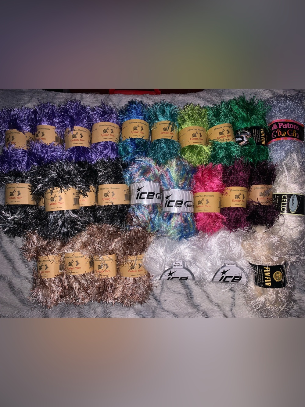 Brand New Lot of Eyelash Yarn